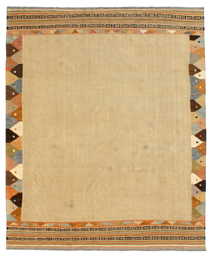 Tappeto Kilim Kaudani Afghan fatto a mano multicolore 398x296cm