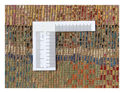 Taimany - Multicolor Tribal Wool Rug - Hand-Knotted 237x176cm