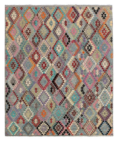 Kaudani Afghan Kilim 340x259 cm, Hand-Woven Wool