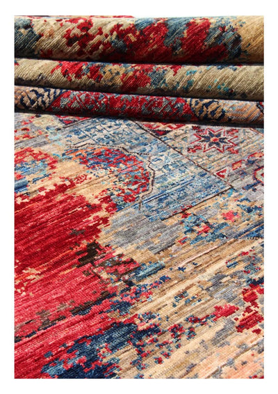 Tappeto Mamluk Moderno Multicolore, Fatto a mano, 302x244cm - CarpetLiving
