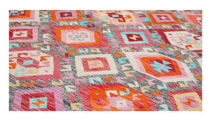 Tappeto Kilim Kaudani Afghan fatto a mano multicolore 408x306cm