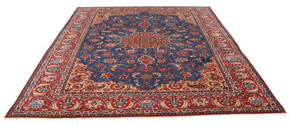 Tappeto Isfahan Antico Persiano Autentico | Annodato a Mano 350x260cm