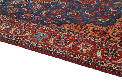 Tappeto Isfahan Antico Persiano Autentico | Annodato a Mano 350x260cm