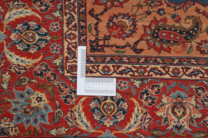 Tappeto Isfahan Antico Persiano Autentico | Annodato a Mano 350x260cm