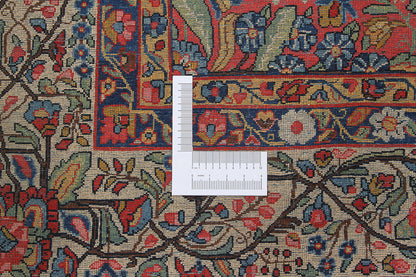 Tappeto Kerman Antico Persiano Autentico | Annodato a Mano 360x275cm