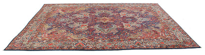 Tappeto Kerman Antico Persiano Autentico | Annodato a Mano 360x275cm