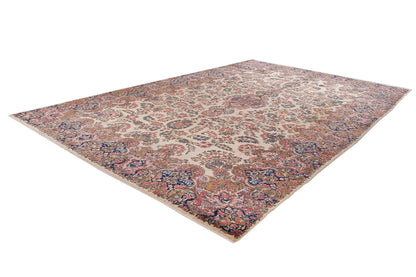 Tappeto Kerman Antico Persiano Autentico | Annodato a Mano 549x337cm