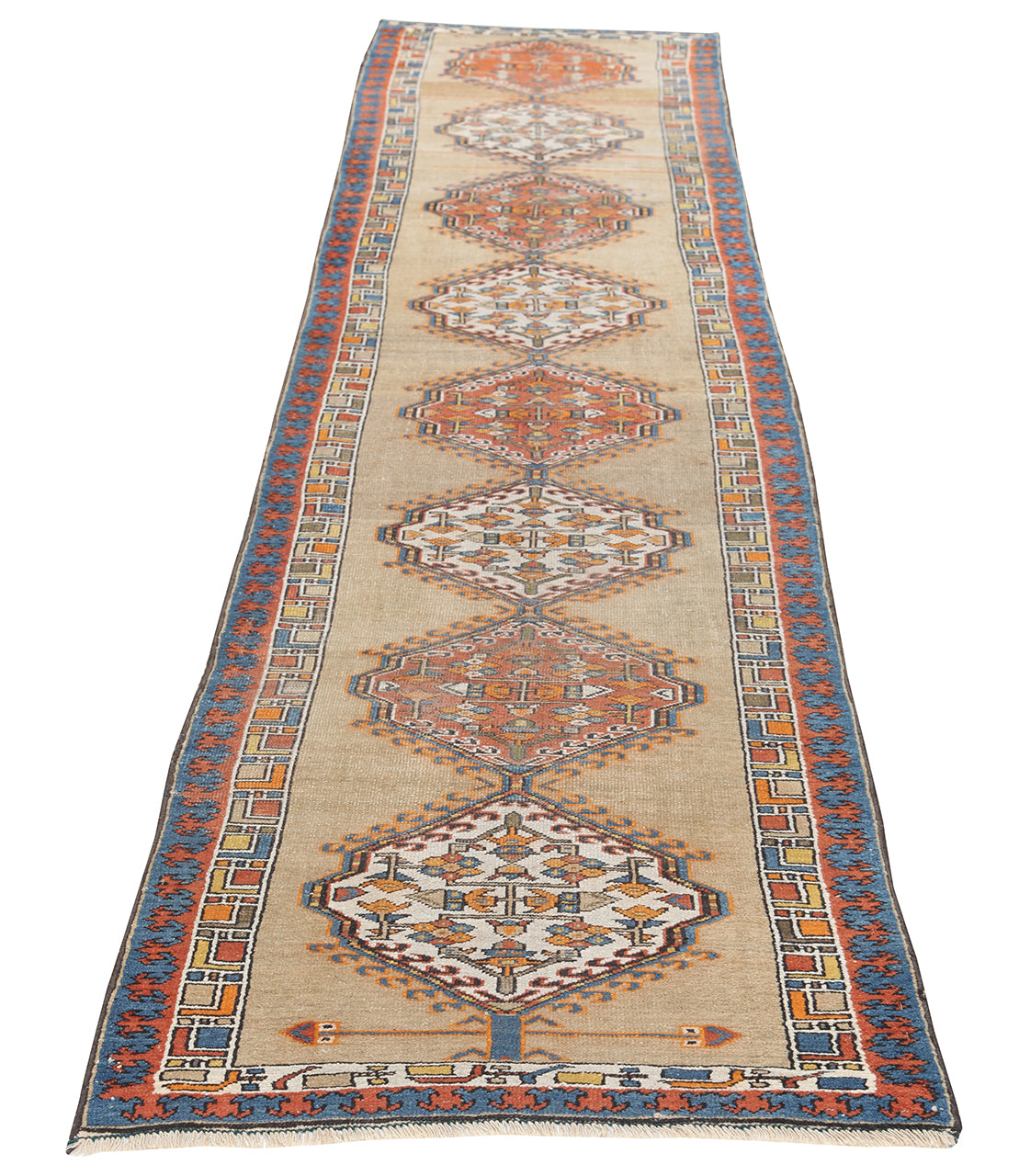 Authentic Antique Persian Malayer Rug | Hand-Knotted 460x95cm