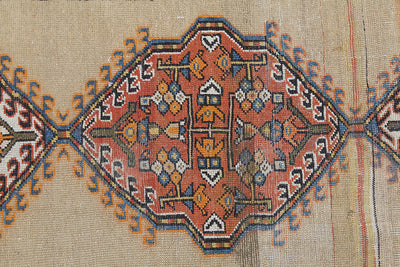 Authentic Antique Persian Malayer Rug | Hand-Knotted 460x95cm