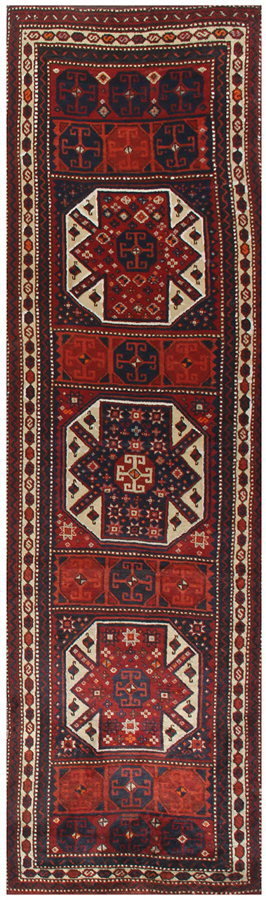 Authentic Antique Persian Malayer Rug | Hand-Knotted 381x104cm