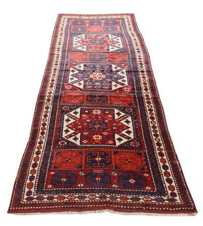 Authentic Antique Persian Malayer Rug | Hand-Knotted 381x104cm