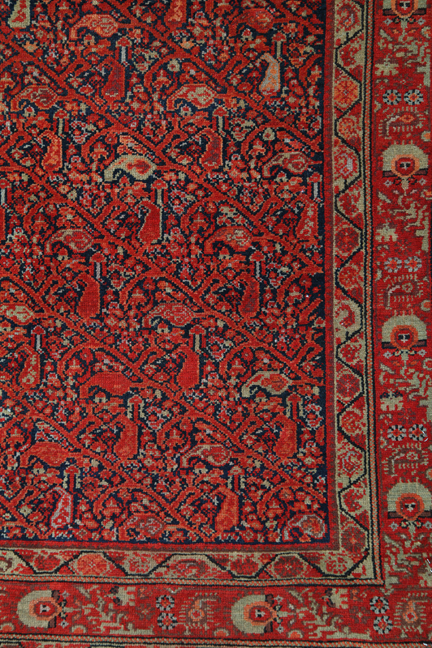 Tappeto Malayer Antico Persiano Autentico | Annodato a Mano 186x132cm