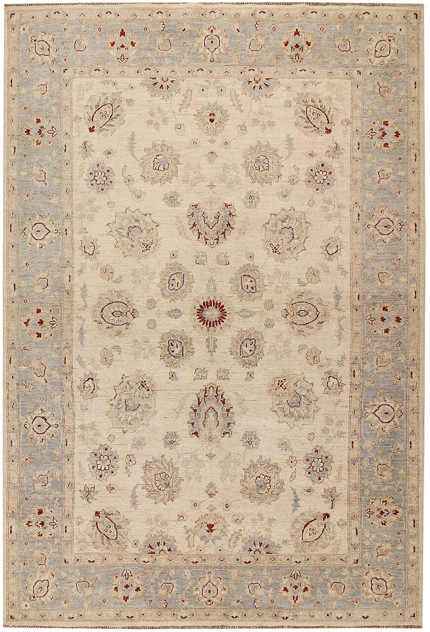 Ziegler wool carpet, handmade, 291x195cm
