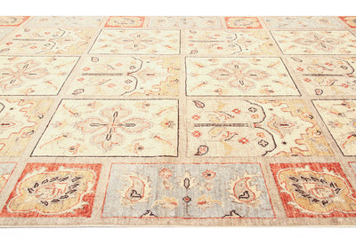 Ziegler wool carpet, handmade, 241x170cm