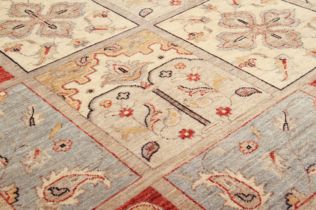 Ziegler wool carpet, handmade, 241x170cm