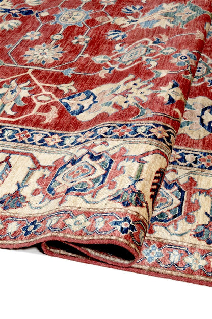 Handmade Premium Afghan Kazak Wool Rug, 320x242cm