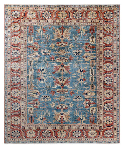 Handmade Premium Afghan Kazak Wool Rug, 298x249cm