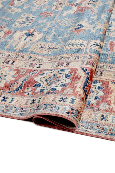 Tappeto Afghan Kazak premium in lana, fatto a mano 298x249cm - CarpetLiving