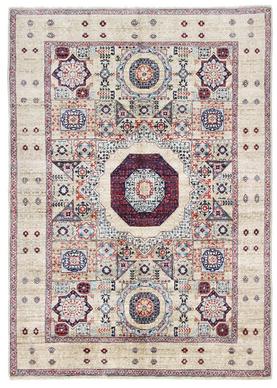 Tappeto Orientale Mamluk fatto a mano, multicolore 208x148cm - CarpetLiving