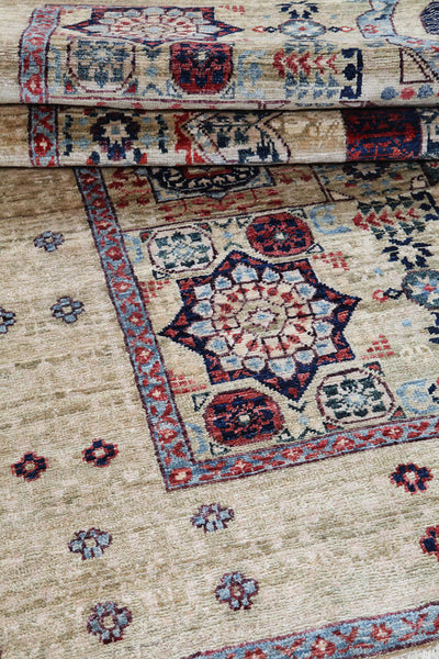 Tappeto Orientale Mamluk fatto a mano, multicolore 208x148cm - CarpetLiving