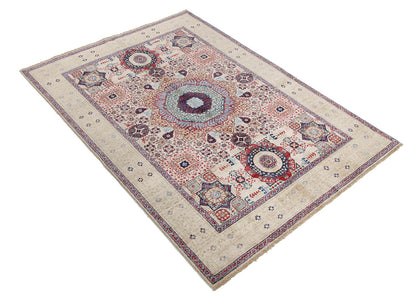 Tappeto Orientale Mamluk fatto a mano, multicolore 208x151cm