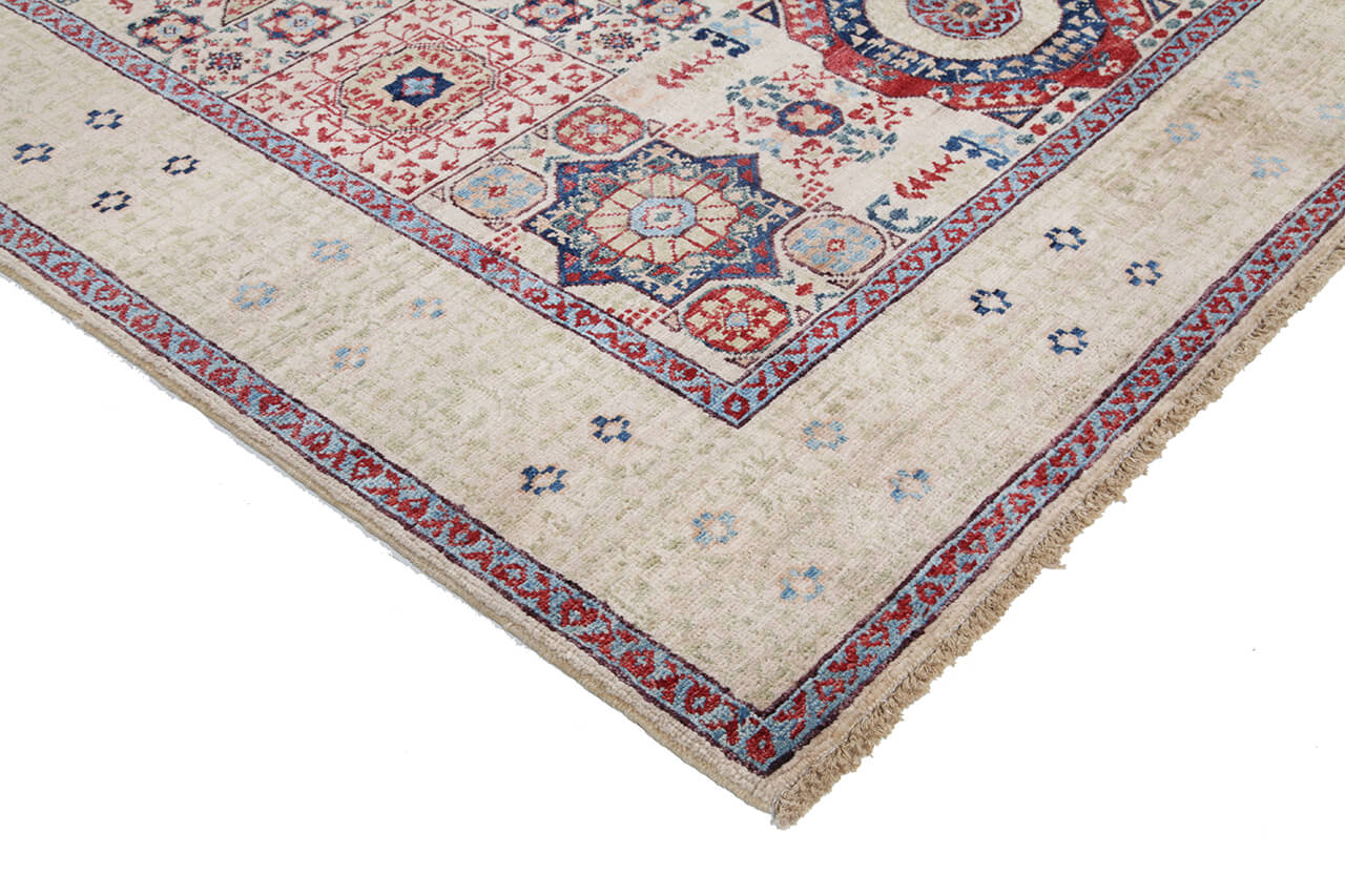 Oriental Mamluk carpet handmade, multi 208x151cm