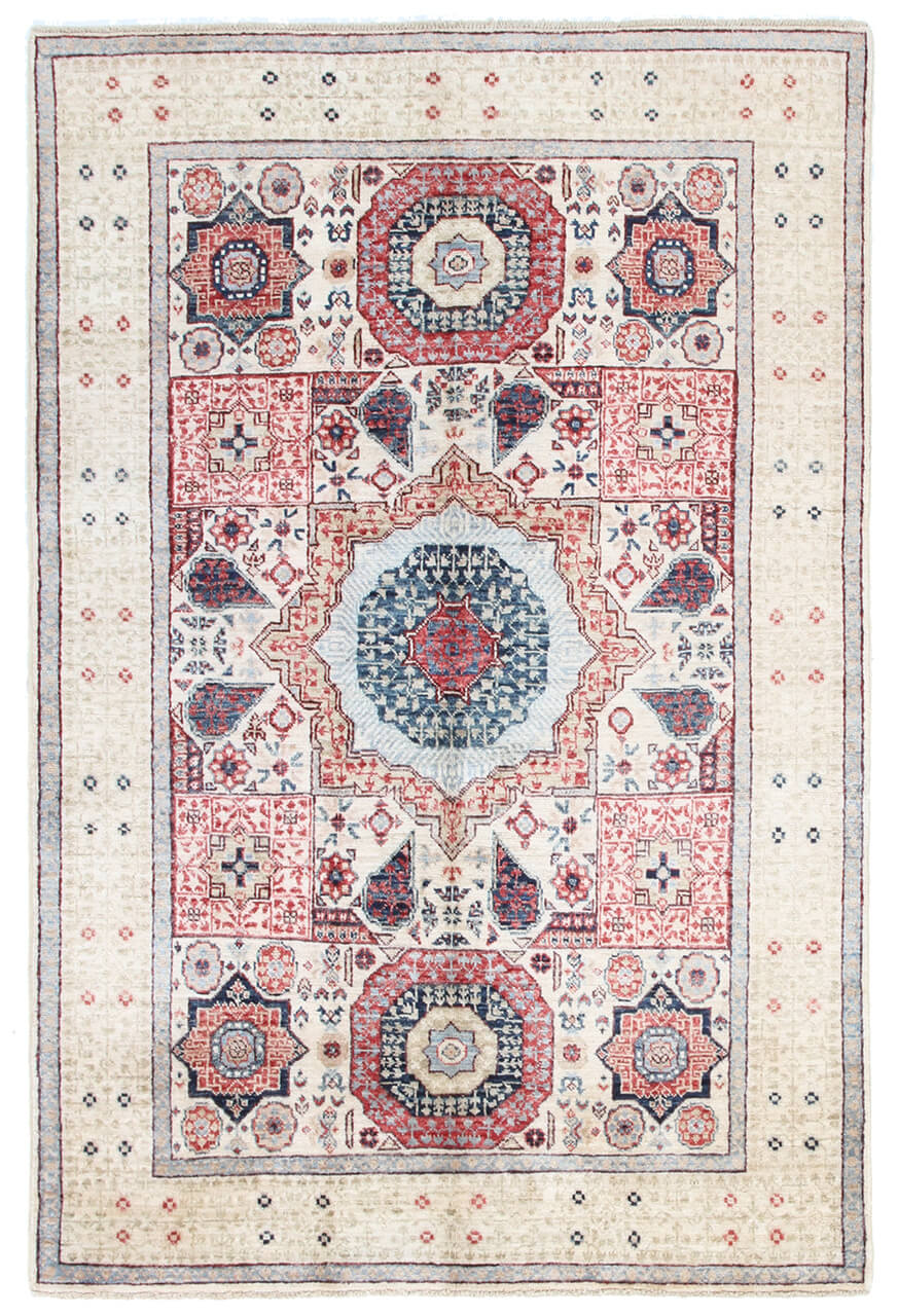 Oriental Mamluk carpet handmade, multi 180x119cm