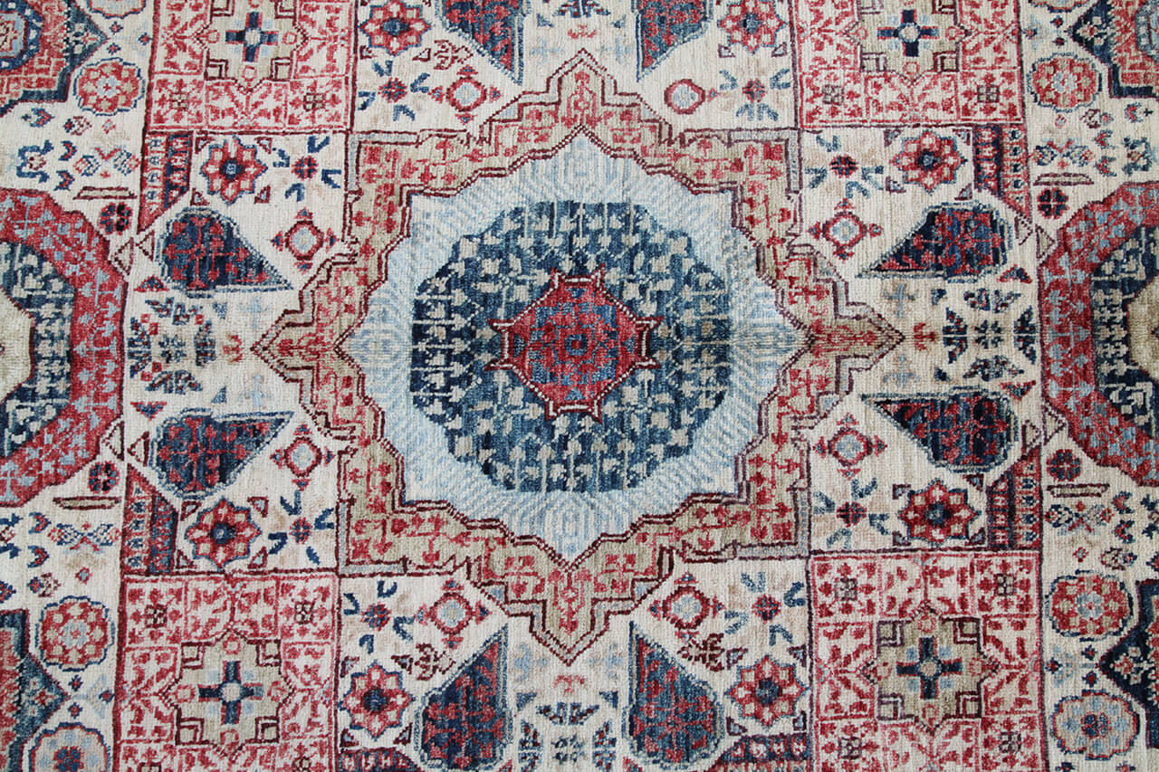 Oriental Mamluk carpet handmade, multi 180x119cm