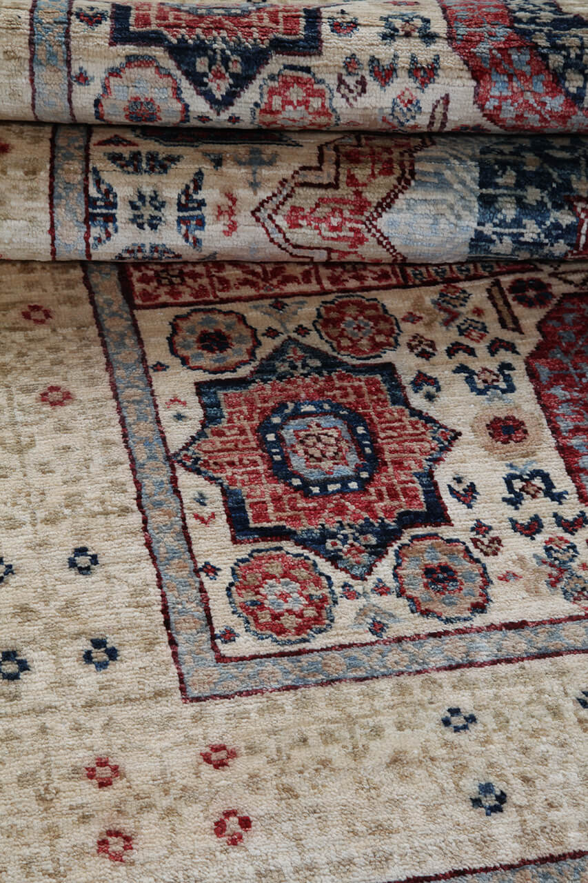 Tappeto Orientale Mamluk fatto a mano, multicolore 180x119cm