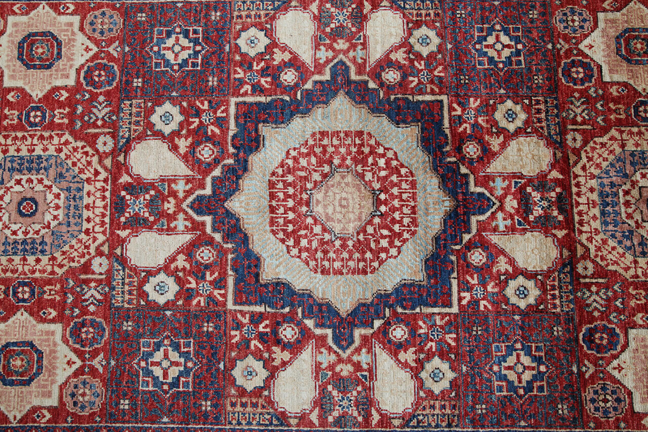 Tappeto Orientale Mamluk fatto a mano, multicolore 181x115cm