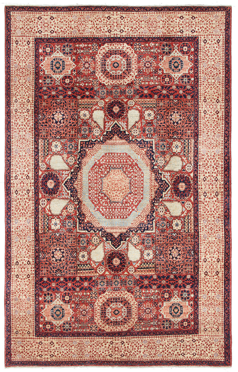 Tappeto Orientale Mamluk fatto a mano, multicolore 282x176cm