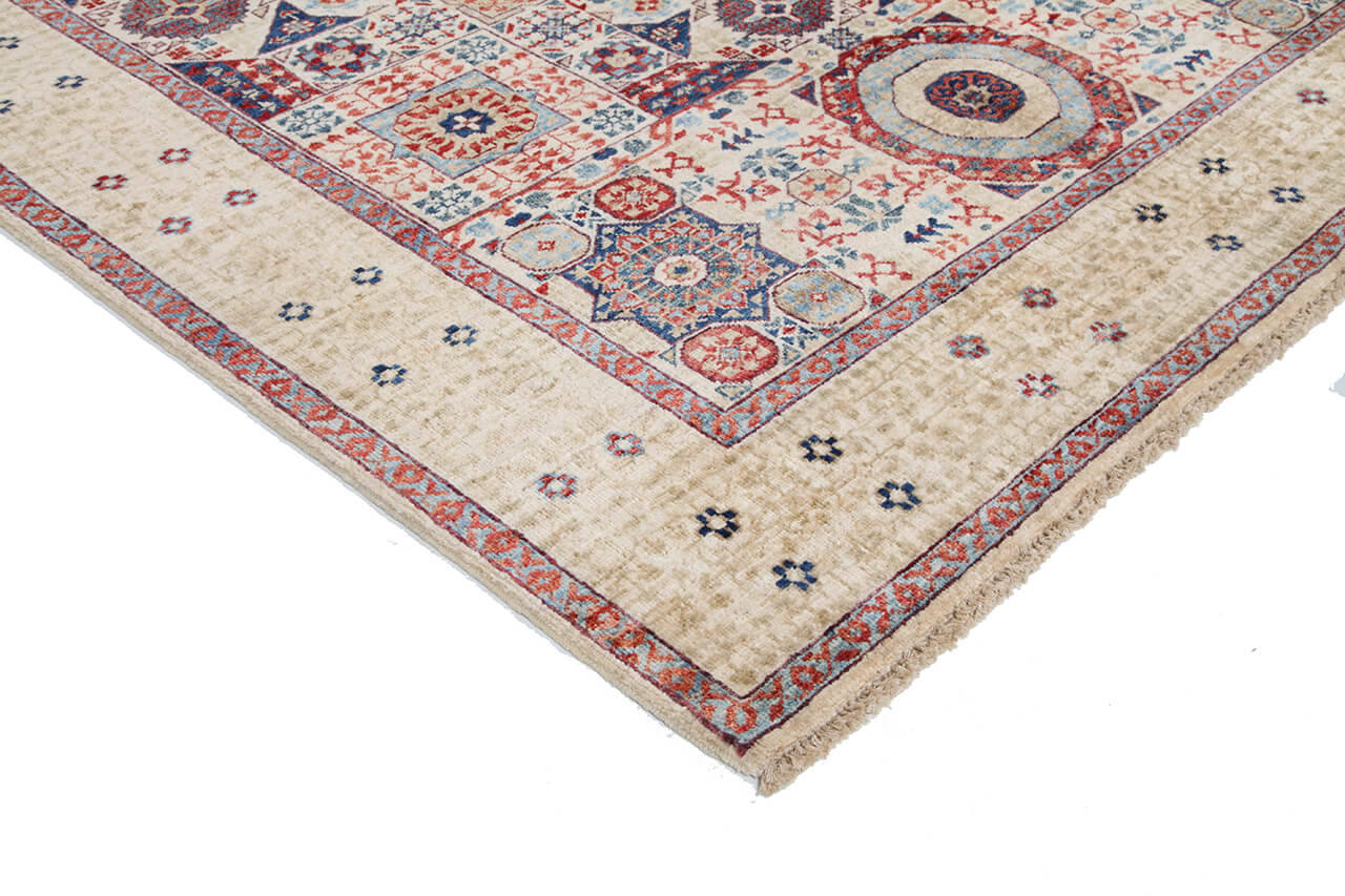 Tappeto Orientale Mamluk fatto a mano, multicolore 206x153cm