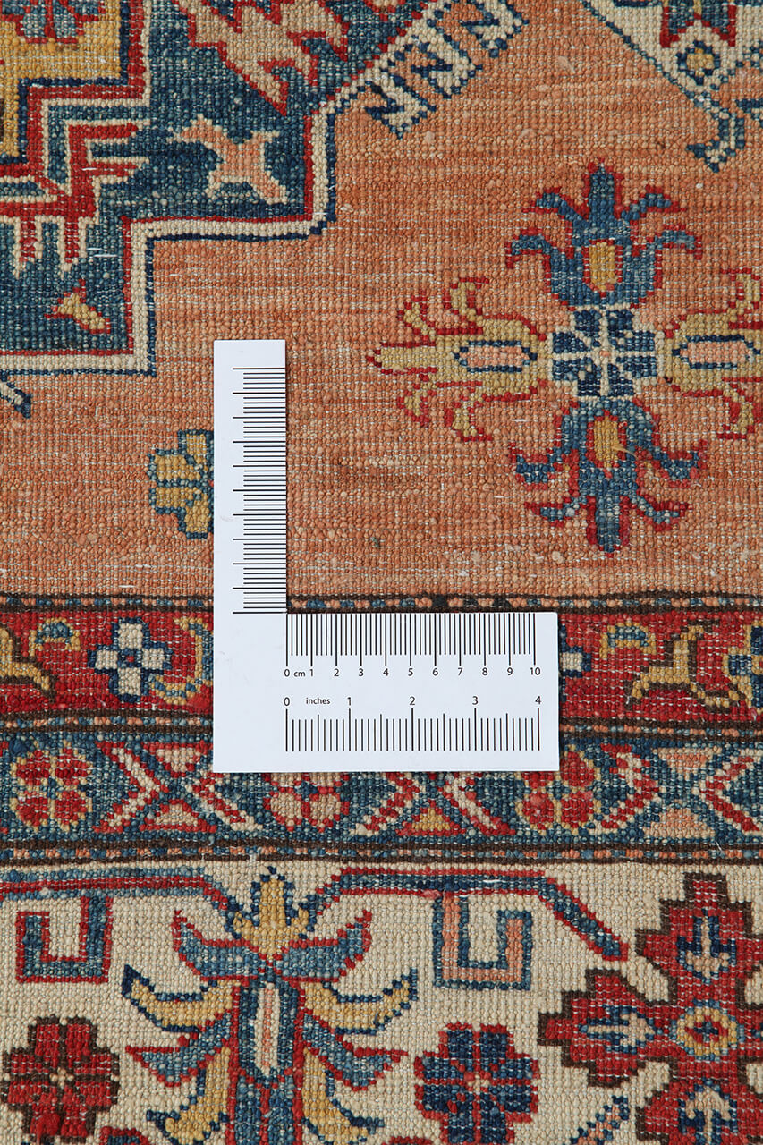 Classic Kazak carpet, Beige, handmade, 284x174cm