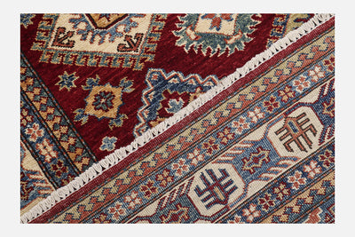 Tappeto Kazak Classico, Rosso, fatto a mano, 198x153cm - CarpetLiving