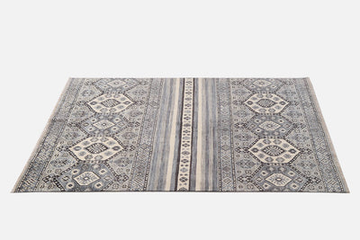 Tappeto Kazak Classico, Grigio, fatto a mano, 202x148cm - CarpetLiving