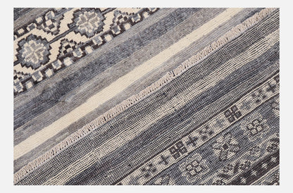 Classic Kazak carpet, Grey, handmade, 232x165cm