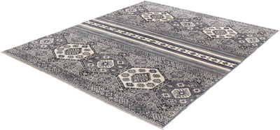 Tappeto Kazak Classico, Grigio, fatto a mano, 197x148cm
