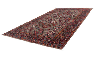 Tappeto Afghan Kazak premium in lana, fatto a mano 256x171cm