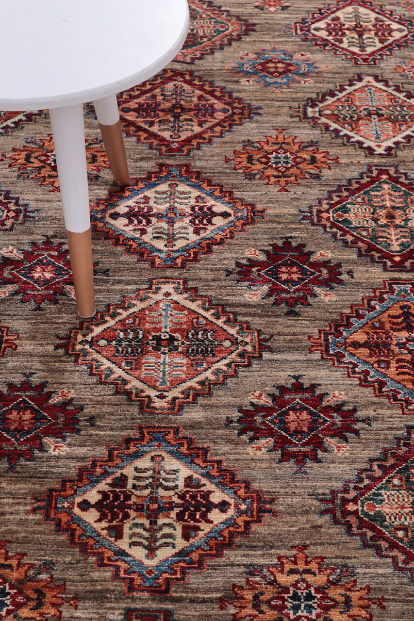 Handmade Premium Afghan Kazak Wool Rug, 256x171cm