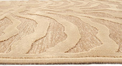 Tappeto Moderno di Design Tiger in Viscosa Premium 60x120 cm Beige Avorio – Elegante per Arredi Contemporanei