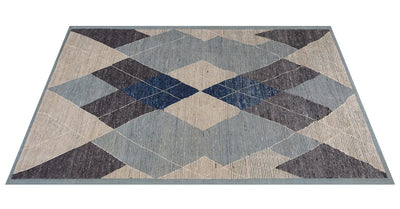 Tappeto design moderno multicolore stile berbero, fatto a mano 304x201cm - CarpetLiving