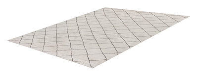 Tappeto design moderno bianco stile berbero, fatto a mano 299x192cm - CarpetLiving