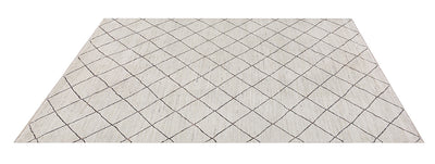 Tappeto design moderno bianco stile berbero, fatto a mano 299x192cm - CarpetLiving