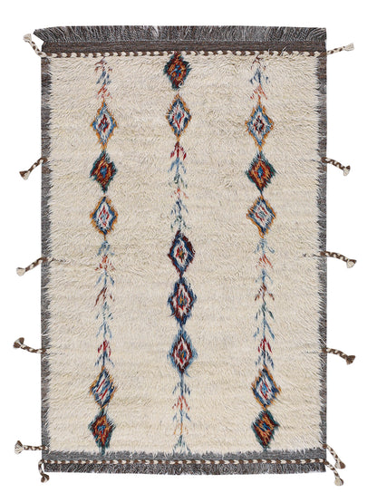 Tribal Berber carpet multi, handmade 179x120cm