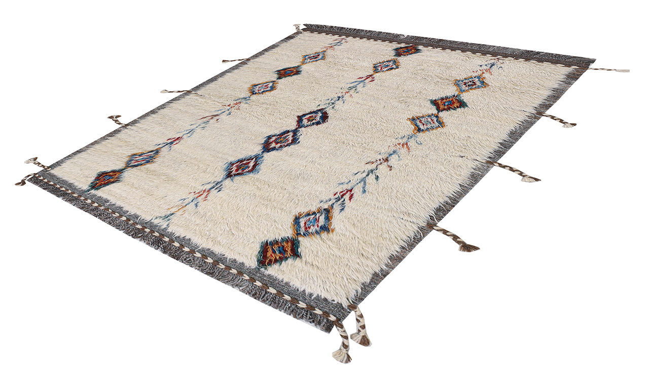 Tribal Berber carpet multi, handmade 179x120cm