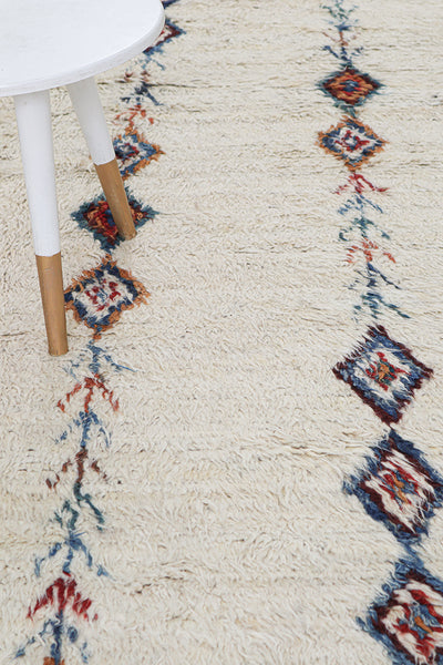 Tappeto berbero tribale multicolore, fatto a mano 254x173cm - CarpetLiving