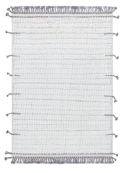 Tappeto design moderno bianco stile berbero, fatto a mano 300x212cm - CarpetLiving
