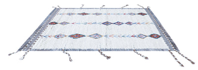 Tappeto berbero tribale bianco, fatto a mano 175x120cm - CarpetLiving