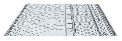 Tappeto design moderno bianco stile berbero, fatto a mano 276x197cm - CarpetLiving