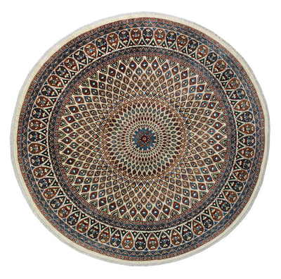 Tappeto rotondo Kazak Classico, Multicolore, fatto a mano, 249x248cm - CarpetLiving